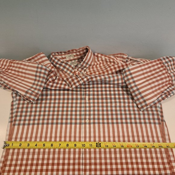 J. Crew Men's Large Slim Fit Stretch 98% Organic Cotton Shirt Style AI902 - Picture 12 of 15